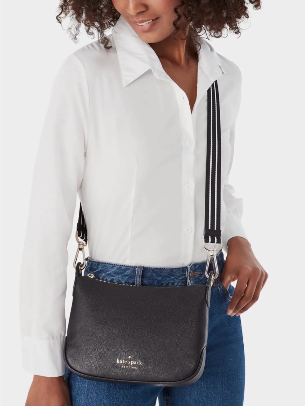 Like new Kate Spade New York Rosie Pebbled Leather Crossbody in Black